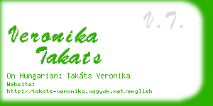 veronika takats business card